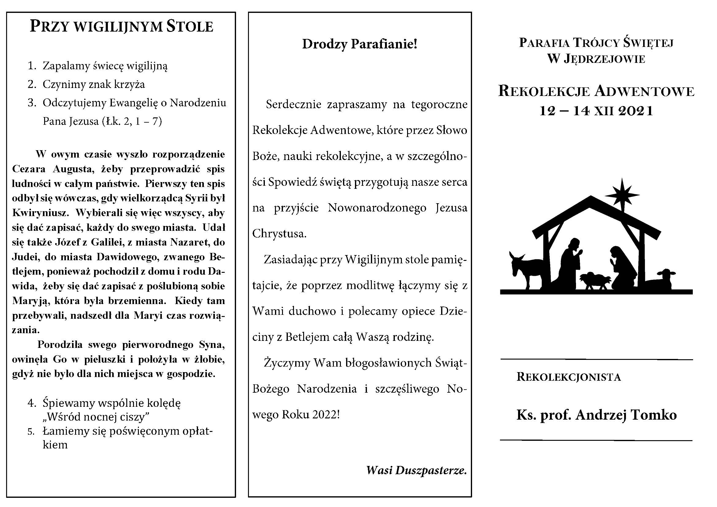 Rekolekcje Adwentowe