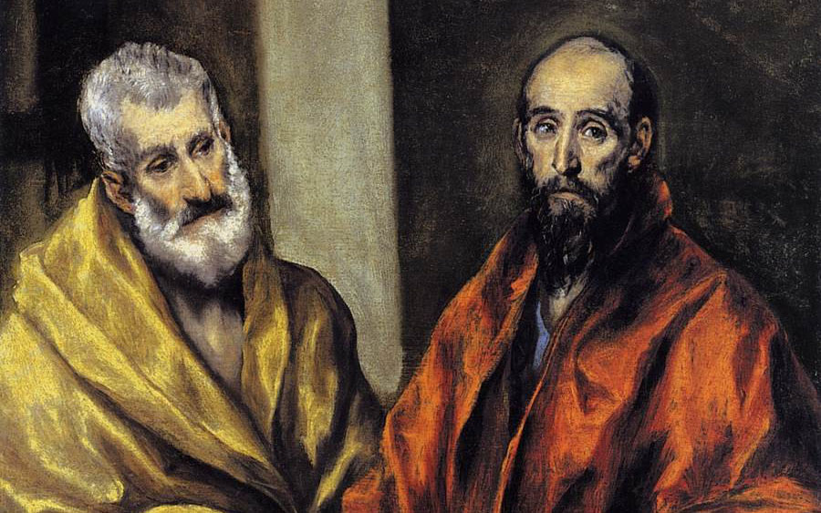 Św. Piotr i Paweł - fragment obrazu El Greco Św. Piotr i Paweł - fragment obrazu El Greco